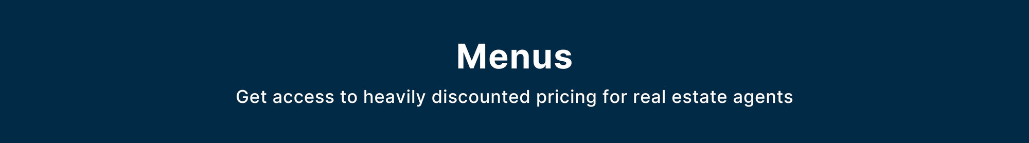 Menus