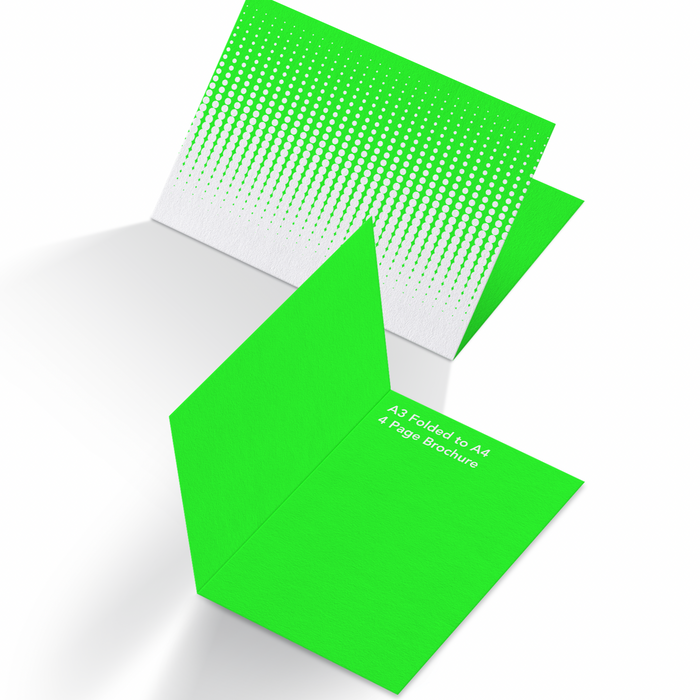 A3 Folded to A4, 4 Page Brochure