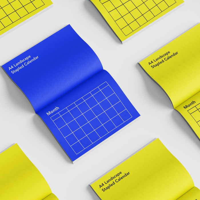 Personalised A4 Landscape Stapled Calendar