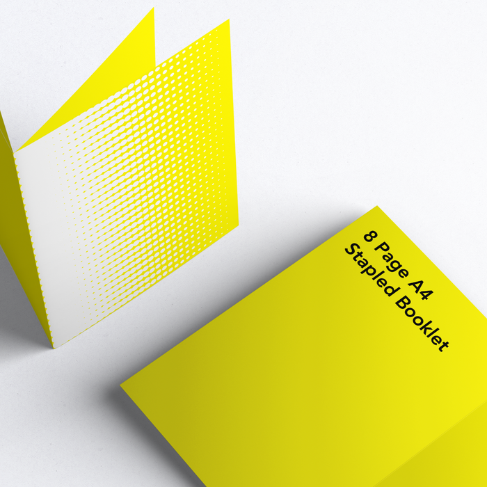 8 Page A4 Stapled Booklet