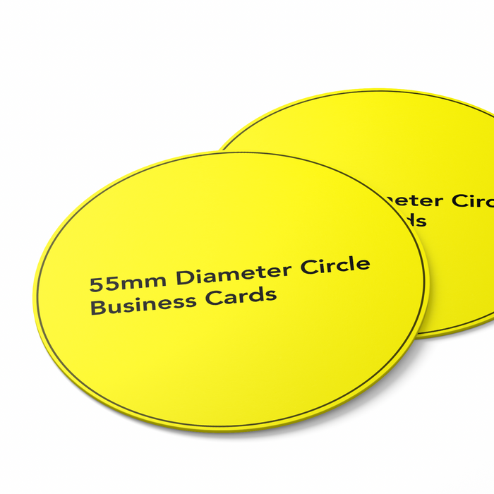 55mm Diameter Circle Business Cards