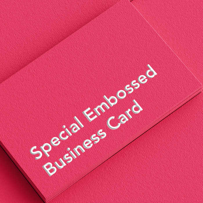Special Embossed Business Card