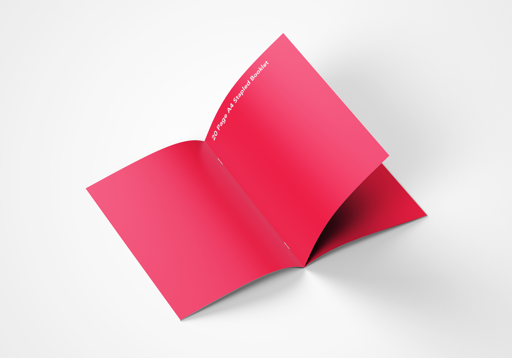 20 Page A4 Stapled Booklet