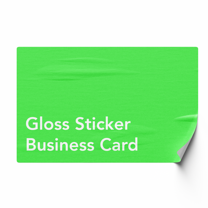 Gloss Sticker Business Card