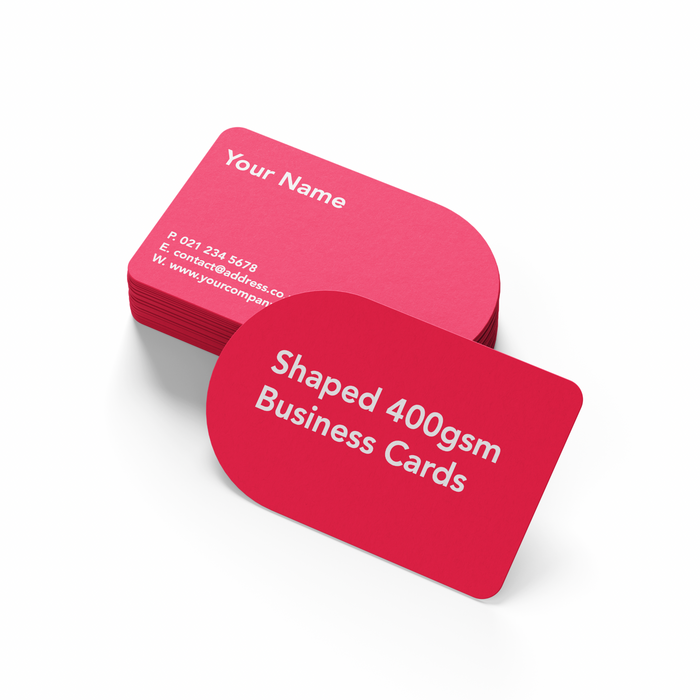 Shaped 400gsm Business Cards