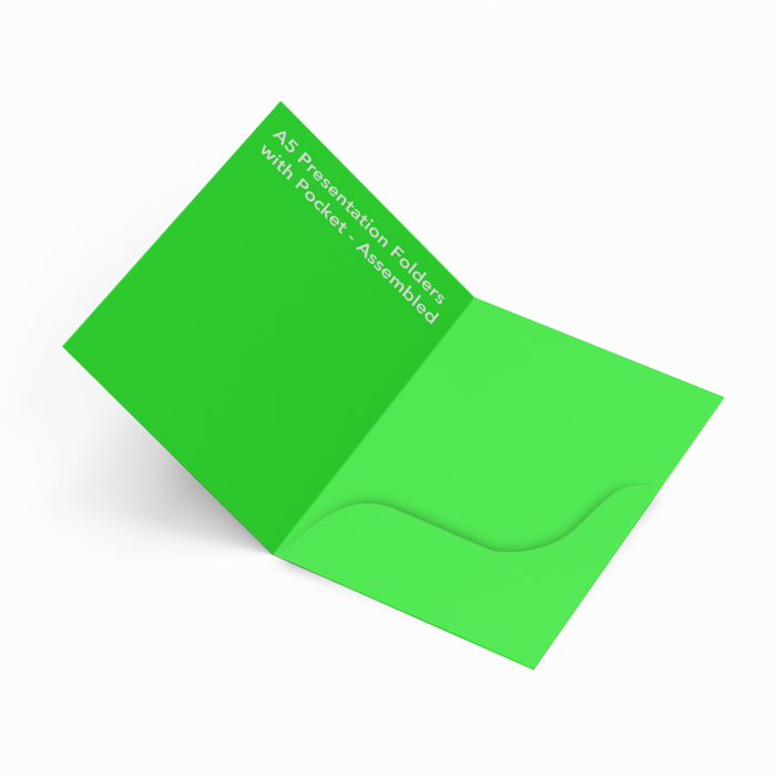 A5 Presentation Folders with Pocket - Assembled