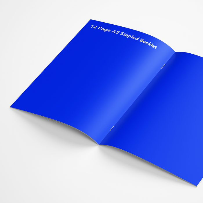 12 Page A5 Stapled Booklet